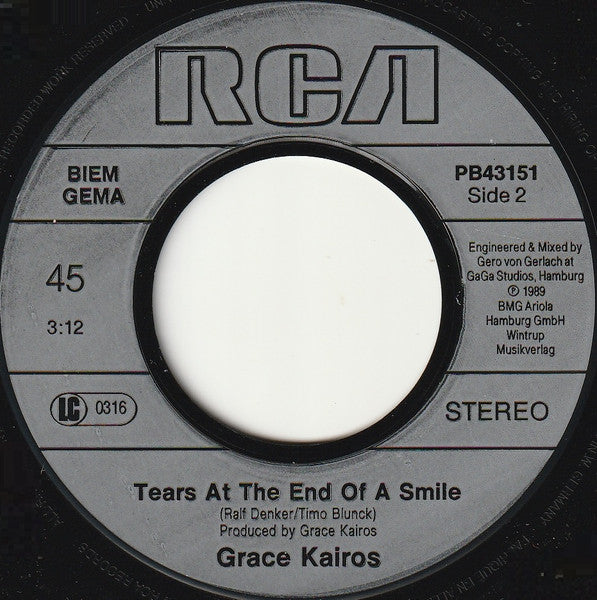 Grace Kairos – Carolina (7", Europe - 1989)