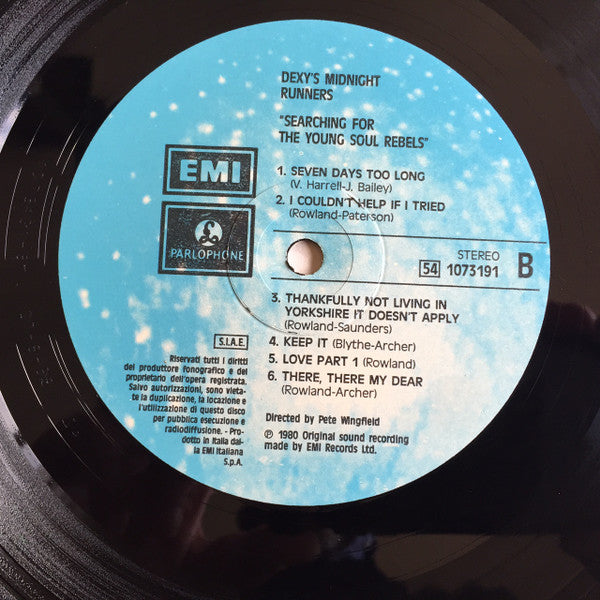 Dexys Midnight Runners – Searching For The Young Soul Rebels (LP, Album, Reissue, Italy - 1983)