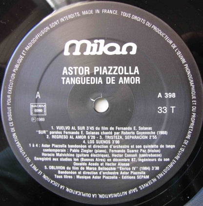 Astor Piazzolla – Tanguedia De Amor (LP, Compilation, France - 1989)