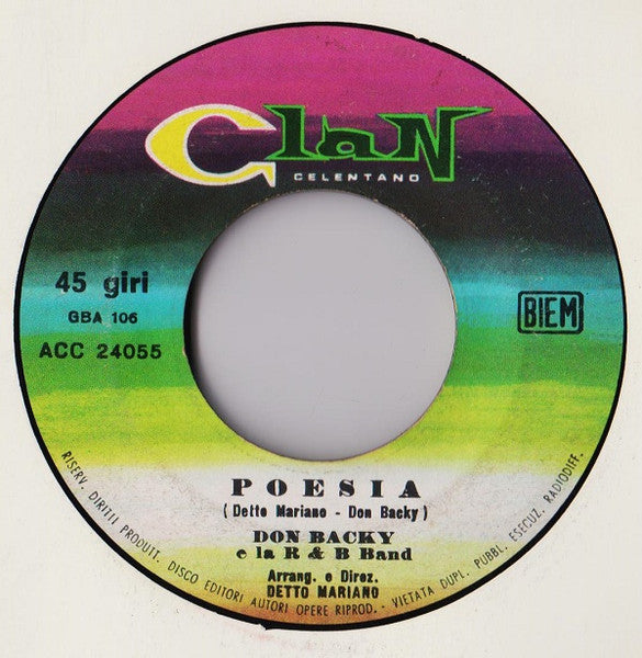 Don Backy – Bum Bum  (7", Italy - 1967)