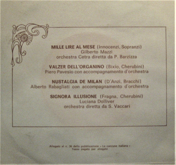 Various – La Canzone Italiana - N° 30 (7", Italy - 1970)