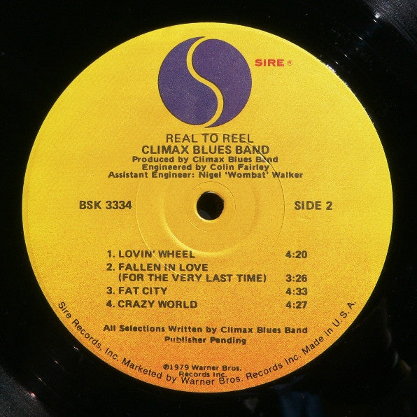 Climax Blues Band – Real To Reel (LP, Album, US - 1979)