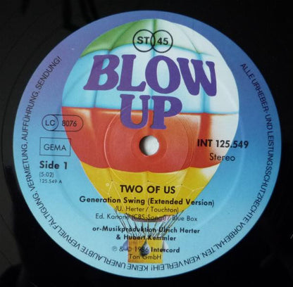 Two Of Us – Generation Swing (12", Germany - 1986)