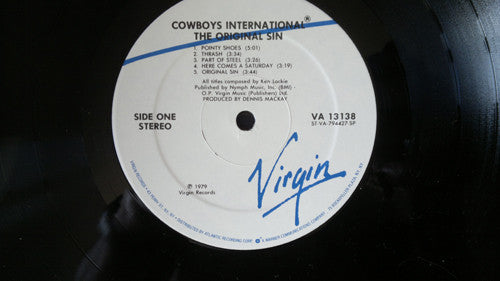 Cowboys International – The Original Sin (LP, Album, US - 1979)