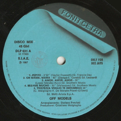 Off Models – Pepito (Medley) (12", Italy - 1987)