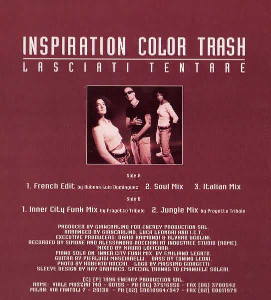 ICT – Lasciati Tentare (12", Italy - 1996)