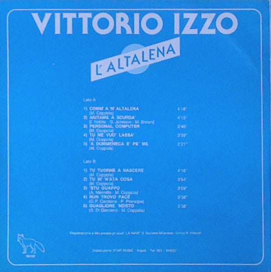 Vittorio Izzo – L'Altalena (LP, Album, Italy - 1984)