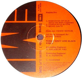 Tony Grey (2), Black Kings – Congratulations (LP, Album, Nigeria - 1977)