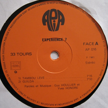 Expérience 7 – Tambou Lévé (LP, France - 1981)
