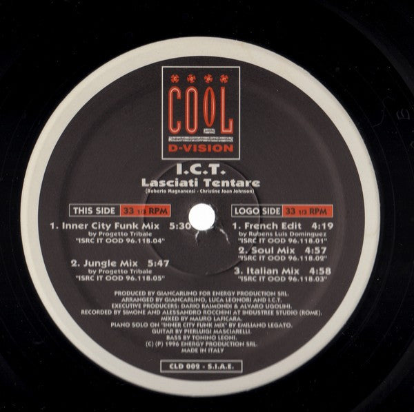ICT – Lasciati Tentare (12", Italy - 1996)