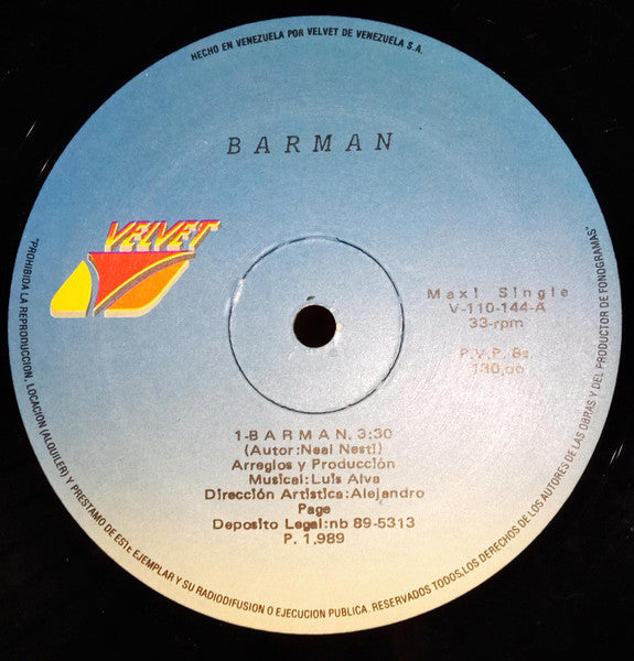 Neal Nefti – Barman (12", Venezuela - 1989)