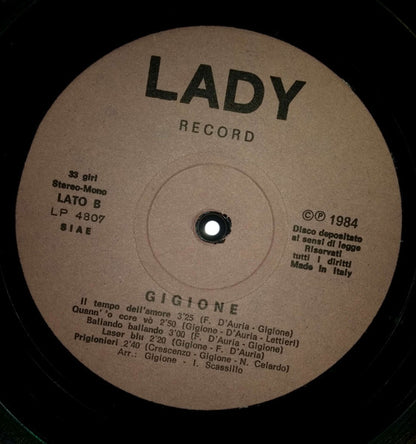Gigione – Cuore (LP, Album, Italy - 1984)