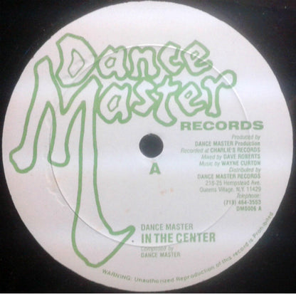 Dance Master – In The Center (12", US)