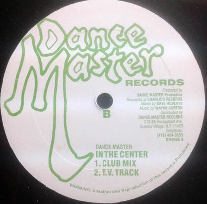 Dance Master – In The Center (12", US)