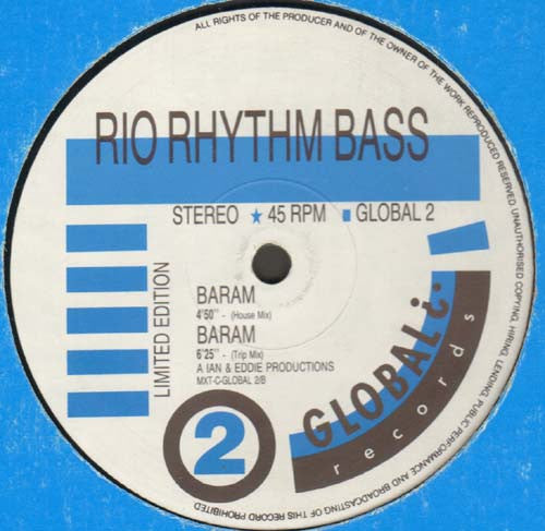 Rio Rhythm Bass - Big Bear (12", 45 RPM - UK)