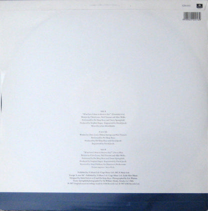 Pet Shop Boys, Dusty Springfield – What Have I Done To Deserve This? (12", UK - 1987)