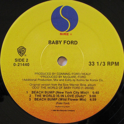 Baby Ford – Beach Bump (12", US - 1990)