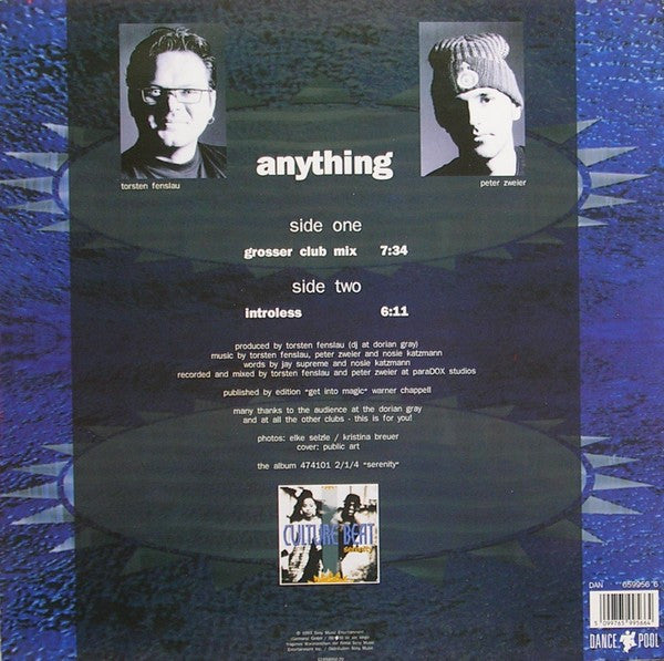 Culture Beat – Anything (12", Europe - 1993)